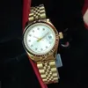 Relojes de vestir para mujer, acero inoxidable completo, zafiro de 26mm, reloj luminoso plateado resistente al agua para mujer, montres de luxe femme241g