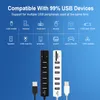 USB 허브 2.0 다중 USB 분배기 2.0 SD TF 카드 리더 컴퓨터 노트북을위한 여러 USB 허브