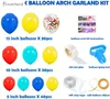 Partijdecoratie Carnaval Circus Ballon Boog en Garland Kit 105 Stks Latex Rainbow Confetti Baby Shirt Huwelijk verjaardag