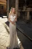 Gorgeous Mermaid Lace Wedding Dresses Bride Gowns 2021 Long Sleeve Sexy African Nigerian Jewel Neck Applique vestido de novia