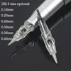 Kalıcı Makyaj Kartuşu İğneleri Tek Kullanımlık Kolay Tıklayın Bayonet Tattoo Gun 1RL / 3RL / 5RL Kaş / Dudaklar / Eyeliner MachinesCouts için İğne