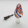 New Arrival Torch Style Glass Hand Spoon Pipe Smoking Rig Tobacco Burner 3inch Length 14mm Joint