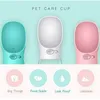 Portable Pet Water Bottle Dispenser Dog Travel Drinking Feeder Fack Bowl 350ml För Valp Utomhus Vandringsmedel