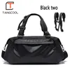 Torby Duffel Tangcoo zaprojektowane podróż unisex duża torebka Wodoodporna torba na ramię w torbie Kobiety noszą bagaż czarny 266J