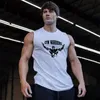 Marka Kulturystyka Stringer Singlets Siłownia Tank Top Mężczyźni Fitness Odzież Moda Koszula Bez Rękawów Trening Kamizelka Sportwear