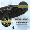 120cm Helt automatiskt stort paraply 2-lager 3-lager regn vikning 10 revben vind paragliding mode verksamhet 210626