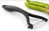 Skalare för frukt och grönsak y skalare rostfritt stål blad bekvämt handtag potatisskalare köksredskap gadgets6226223