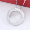 Couple Love Necklaces Pendanst, Titanium Stainless Steel Round Screw CapPendant Necklace Gifts for Wedding Gifts for Him Her