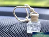 100 teile/los 10 ml Hängende Auto Parfüm Flaschen Auto Anhänger Zubehör Leere Glas Großhandel