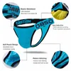 0850 Sexiga män Briefs Underkläder Gay Jockstrap Design Bomull Man Underbyxor Bikini Soft U Peuch Panties Cuecas Tanga BS3109 210730