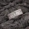 Fashion Mens Gold Ring Hip Hop Jewelry High Quality Silver Iced Out Wedding Rings320D