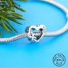 Fit Original Pandora Charm Bracelet 100% Argent 925 Infinity Love You MOM Perle Pendentif Faire La Fête Des Mères Femmes Berloque 2020 Q0531