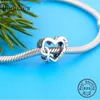 Fit Originele Pandora Bedelarmband 100% 925 Silver Infinity Love You Mom Bead Hanger Making Mother's Day Women Berloque 2020 Q0531