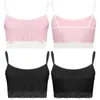 Ensembles de soutiens-gorge Lingerie Mens Porno Silky Bra Top Spaghetti Strap Deep U Camisoles Vest Sissy Crossdresser Crop Tops Sexy Lenceria Gay Tanks