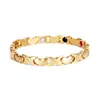 Fashion cross heart love shape silver gold energy healthy link chain bracelets magnetic germanium bracelet jewelry