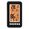 Timer 7XEA Termometro igrometro per porta con registrazione MAX/Min Retroilluminazione Misuratore di umidità Indicatore di temperatura Ampio display LCD