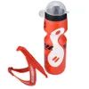 650ml Bicycle Waterbottle Mountain Road Bike Water Bottle Outdoor Cycling Kettle Portable with Bottle Holder Bike Accessory Y0915