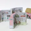 Nieuwe mini vintage huis blikplaten vorm opberg tin doos munttas juwelen doos mooie print opbergdoos meisjes 6design mix pack 2103152936797