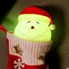 Silicone LED éclairé Santas veilleuse Noël et nouvel an décoration arbre lumières cadeaux LLD10322