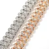 16mm 16/18/20inch Mens Chains Gold Silver Colors Bling CZ Cuban Chain Iced Out Chian Necklaces