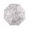 二重層レディレース傘雨の女性3折りたたみサンシェード二重使用女性ギフト夏の傘