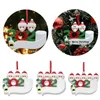 Sevimli Silikon Noel Süsler Kişiselleştirilmiş DIY El Yazısı Kolye Maske Kardan Adam Aile 2 3 4 5 Noel Ağacı Asılı Kolye VT1731