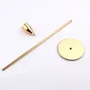 3pcs/Set Gold Candle Holders for Taper Candles Brass Candlestick Holder Wedding Dinning Party Table Decorative Candlesstick Holder 25sets With DHL/FedEx Delivery