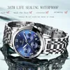 Armbandsur Wishdoit 2021 Fashion Men's Watch rostfritt stål Toppsport Chronograph Quartz Men Relogio Masculino299T