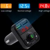 Bluetooth 5.0 Handsfree Car FM Transmitter Wireless Audio Receiver Auto MP3 Player Dual USB Fast Charger X3