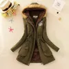 Autunno caldo inverno piumino da donna colletto in pelliccia cappotti giacche da donna lungo slim down Parka con cappuccio Parka