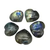 Rauwe Crystal Labradorite Maansteen Oceaan Hart Hanger Decor Sieraden Ketting Energie Stone Quartz Love Hearts Gift