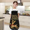 Delantales de cocina con estampado de alces navideños de poliéster para mujer, limpieza de cocina casera, Baberos de cintura para hornear, delantal de 68x55cm