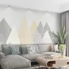 Wallpapers Noordse geometrische stijl behang eenvoudige moderne woonkamer slaapkamer slaapkamer tv achtergrond muur muurschildering papel de parede zelfklevend