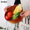 1 Pcs Strainer Basket Rice Stainless Steel Washing Filter Rose Gold Colorful Sieve Drainer Kitchen Gadget 210626