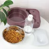 Mangeoire pour animaux de compagnie Distributeur d'eau automatique chat chien bol à boire chiens mangeoire plat chat alimentation fournitures d'arrosage plats en acier inoxydable Y200922