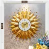 Orologi da parete Nordic Luxury Metal Modern Large Gold Clock 3d Simple Art Orologi Horloge Murale Home Decoration FZ295