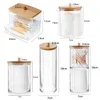Storage Boxes Bins Acrylic Makeup Organizer Bathroom For Cotton Swabs Cosmetics Jewelry Box Make Up Remover Pad Container6179085