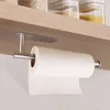Toilet Paper Holders Self Adhesive Towel Holder Stainless Steel Kitchen Roll Tissue Organizer Bathroom Accessories