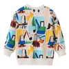 Springen Meter Jungen Mädchen Dinosaurier Sweatshirts Herbst Frühling Kinder Baumwolle Kleidung Verkauf Sport Kinder Mit Kapuze Shirts 211029