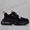 Triple S Sneakers Projektanci Platforma Mężczyzna Kobiet Przypadkowi Buty Wysokiej Jakości Luksusowy Paryż 17FW Wszystkie Białe Prędkość Czarny Różowy Vintage Tata Trenerzy OutdoorV