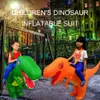 Kids Inflatable Dinosaur T-Rex Costume Toddler Halloween Blow Up Fancy Dress Up Kindergarten Garden Performance Game Q0910