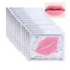 Roze wit goud lip masker pads vocht essentie kristal collageen lippen zorg patch pad face schoonheid cosmetica