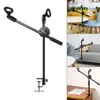 Mikrofon Stand Mic Stand Desk Bracket Telefon Tripod Boom Arm Regulowany 3/8 calowy Sprzęt na żywo z klipami