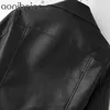 Womens Faux Leather Jackets Zipper Casual PU Coat Turn-Down Collar Basic Classic Streetwear Spring Lady Outwear 210604