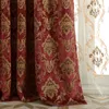 Tende per tende 2022 Finestra oscurante in ciniglia jacquard Motivo floreale reale per soggiorno Camera da letto Elegante decorazione domestica