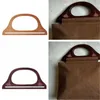 手作りバッグ用の木製ハンドル新しいスタイル高品質のハンドバッグDIYバッグ財布ハンドルハンドクラフトサプライバッグアクセサリー
