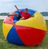 Гигантская радуга надувной PVC пляжный мяч красочный плавательный бассейн аксессуар накачанные шарики детские летние праздник открытая вода игрушка