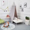 Princess Bed Canopy Mosquito Kids Girls Room Decor Baby Bed Net Girl Room Decoration Play Tent Round Dome Cotton Canopy D20 210316