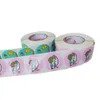 Maßgeschneiderte farbenfrohe Druck-Vinyl-Kinder-Cartoon-Aufkleber-Etiketten, bedrucktes Rollen-Spielzeugverpackungs-Klebeetikett