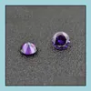 Diamants en vrac bijoux 1000Cs/lot petites tailles 0.8-1.5Mm pierres précieuses remplacer améthyste février anniversaire pierre laboratoire créé Cz pierres synthétiques Fo